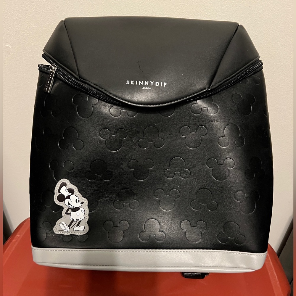 Skinnydip Black Steamboat Willie Backpack